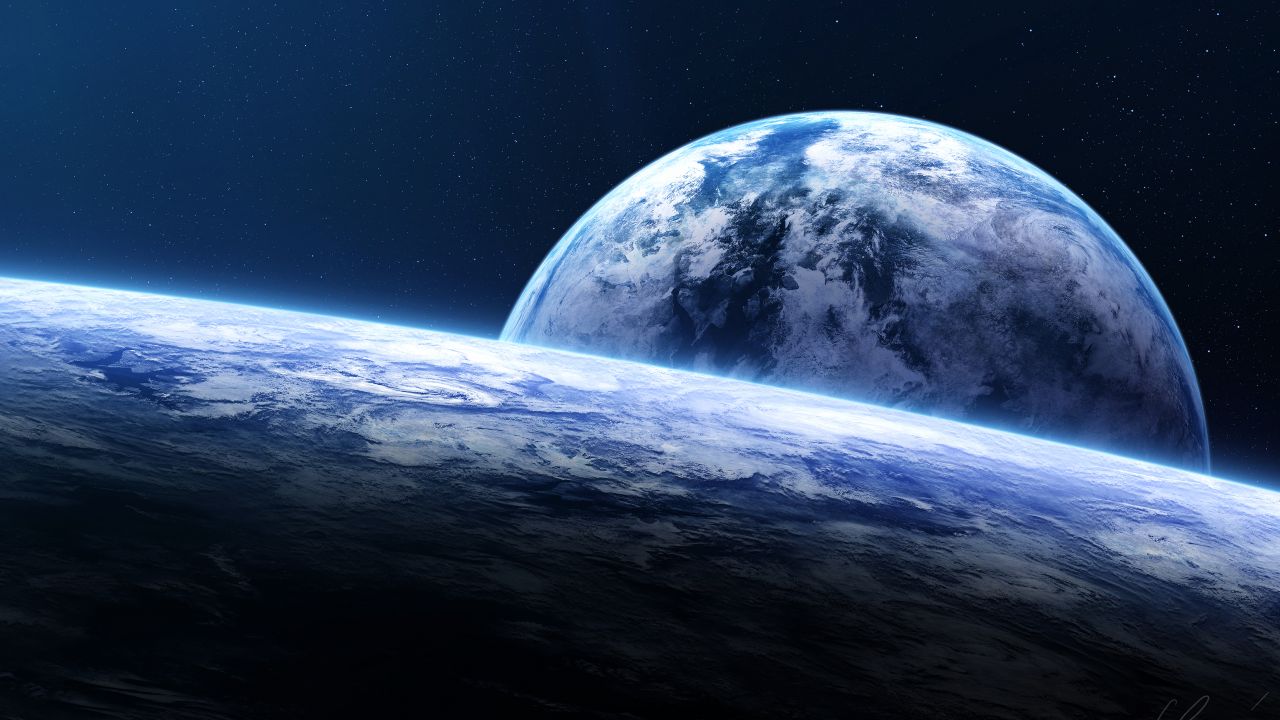 Space Sci Fi Planet - HD Wallpaper 