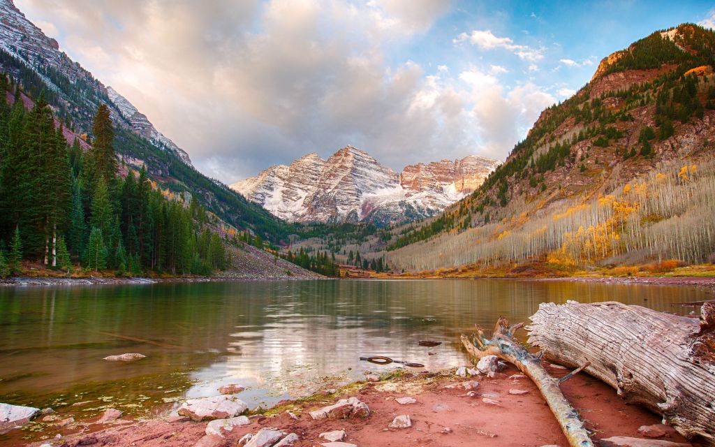 Maroon Bells - HD Wallpaper 