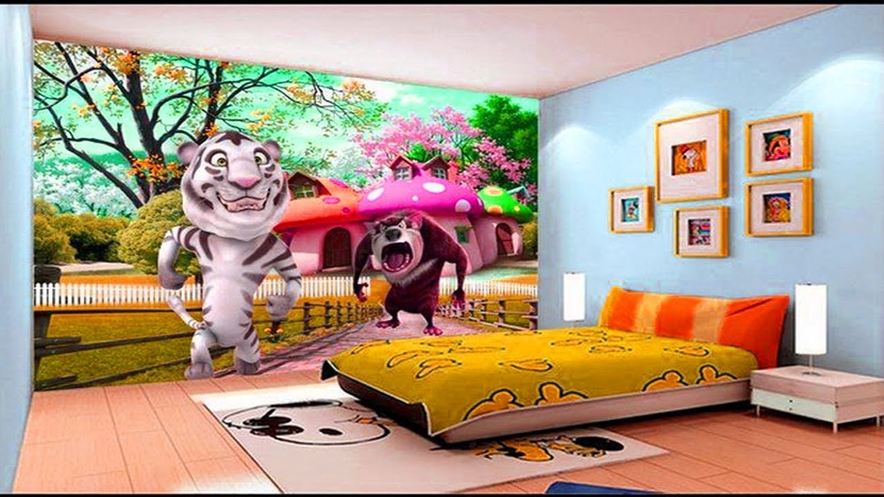 Popular Wallpaper For Kid Room Amazing Idea Children - HD Wallpaper 