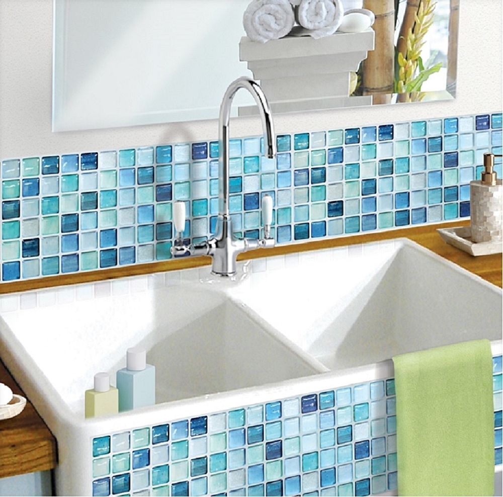 Incredible Bathroom Tile Sticker Home Kitchen Wall - Stickers For Bathroom Wall Tiles - HD Wallpaper 