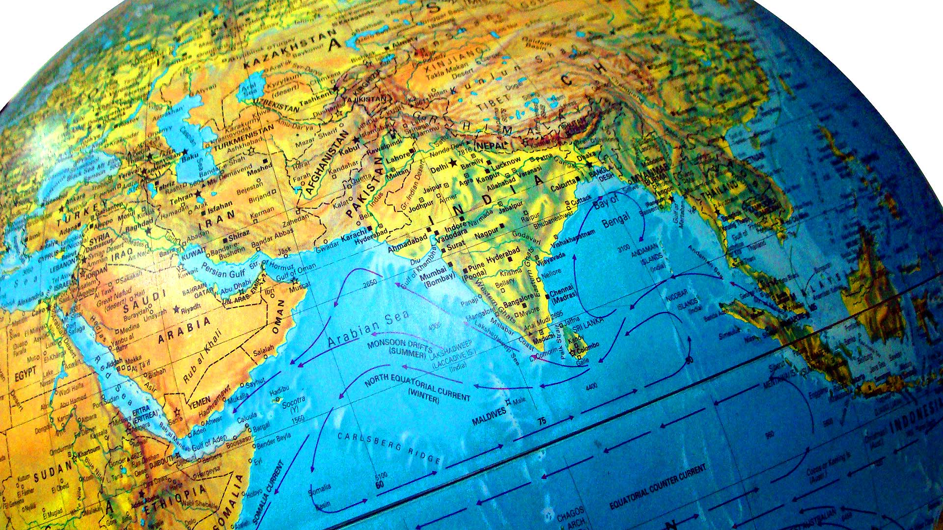 Globe India - Globe Of India Map - HD Wallpaper 