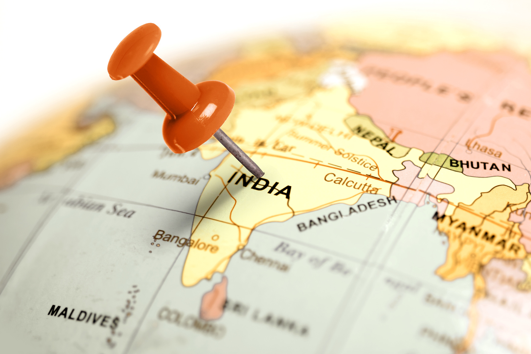 Pin On India Map - HD Wallpaper 