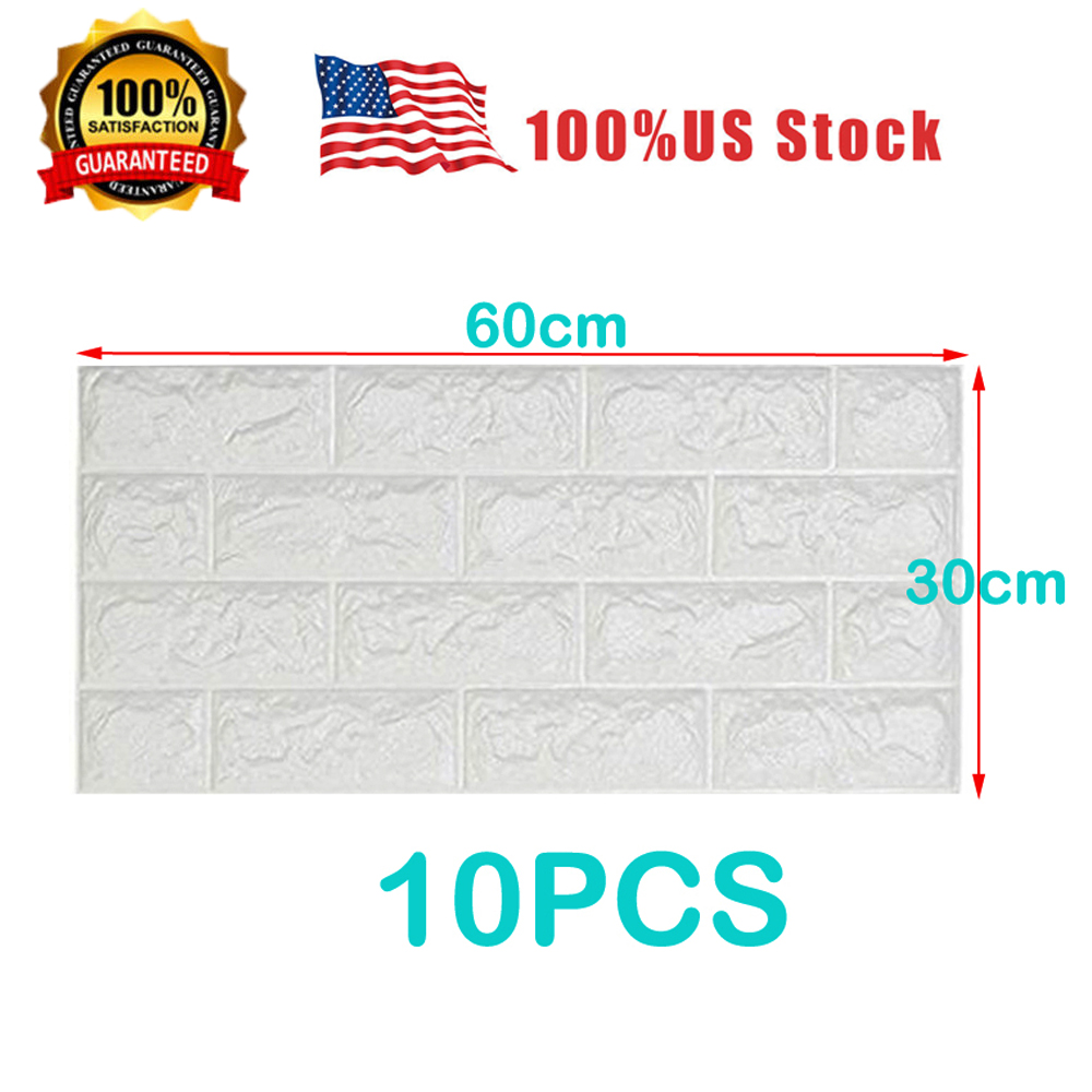 Diy 3d Foam Stone Brick Self Adhesive Wallpaper Home - Flag - HD Wallpaper 