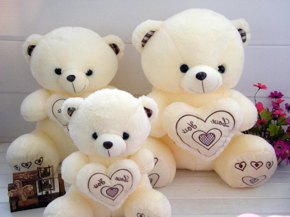 Teddy Bear Hugs Three Cute Love 3d Hd 191752 Wallpaper,cute - Teddy Bear Images Download Hd - HD Wallpaper 