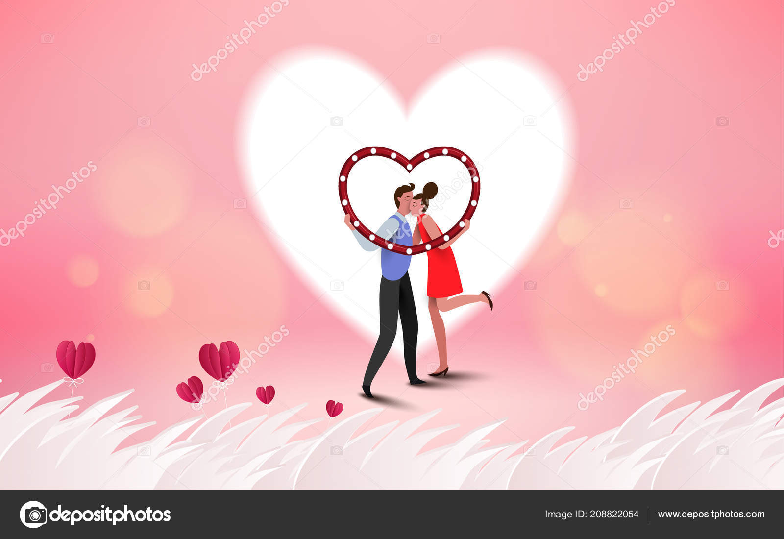 Anniversary Background W Couple - HD Wallpaper 