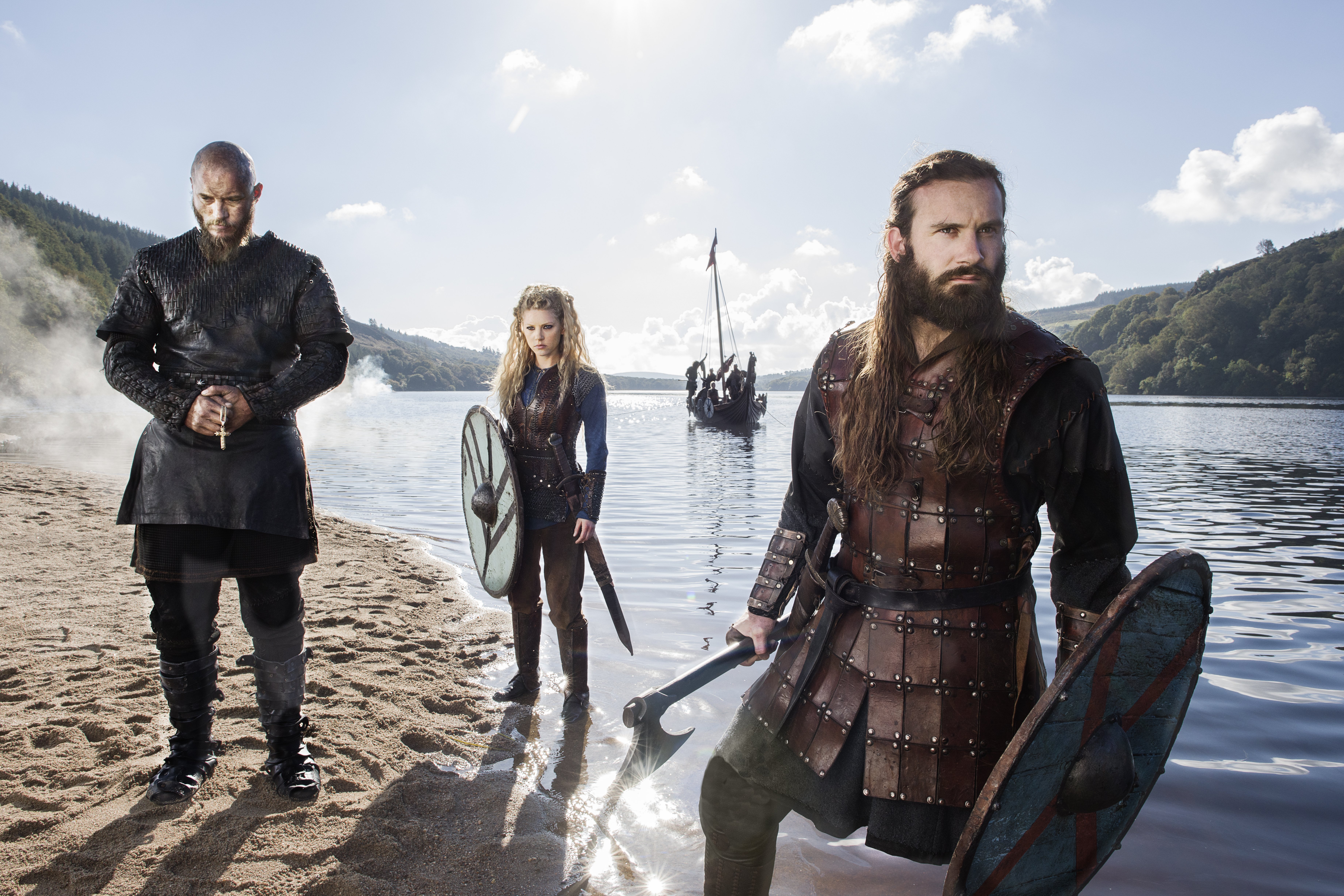 Vikings Ragnar Lothbrok, Lagertha And Rollo Season - Vikings Season 6 Episode 3 - HD Wallpaper 