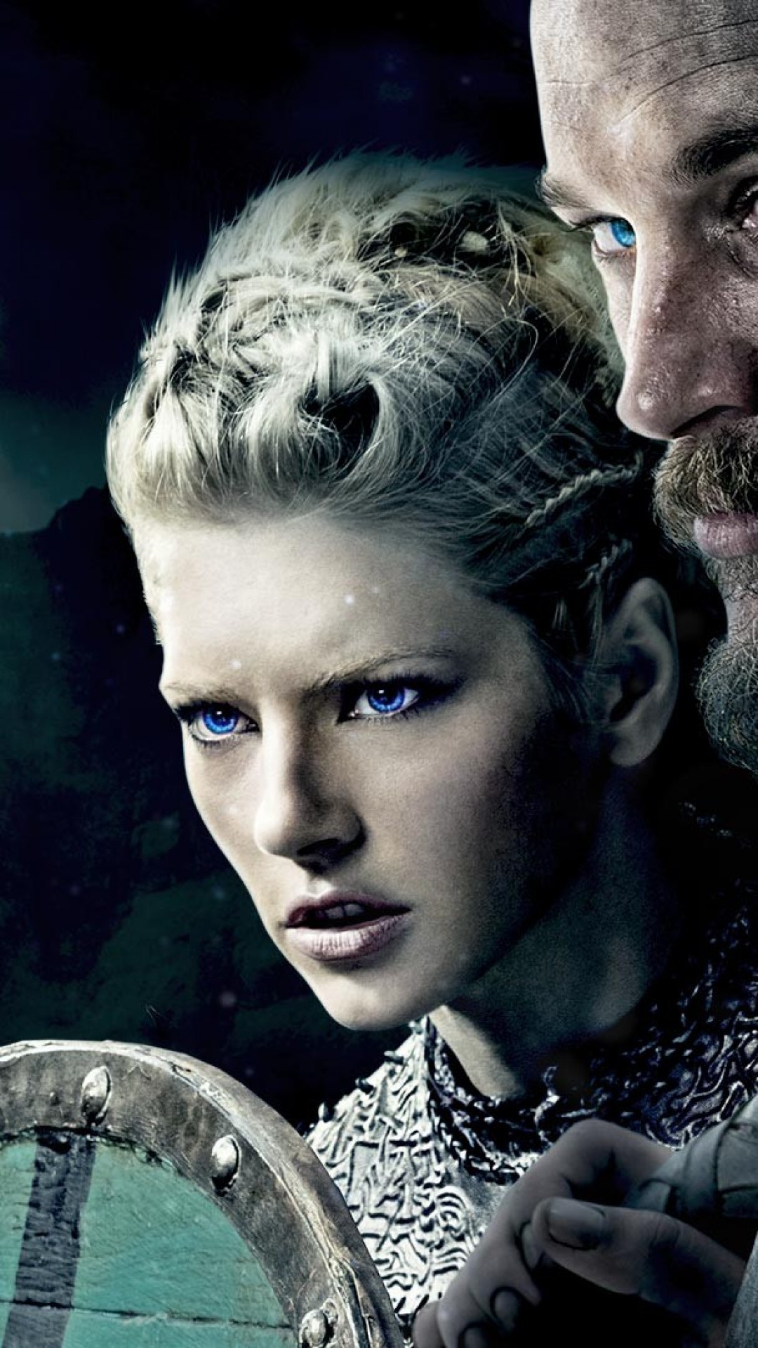 Iphone 7 Plus Vikings Wallpaper - Vikings Lagertha Und Ragnar - HD Wallpaper 