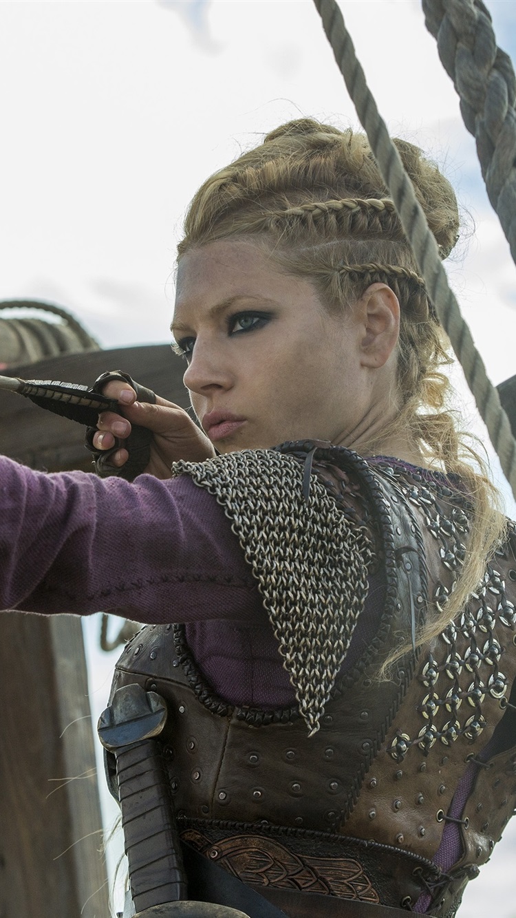 Vikings Lagertha Bow - HD Wallpaper 