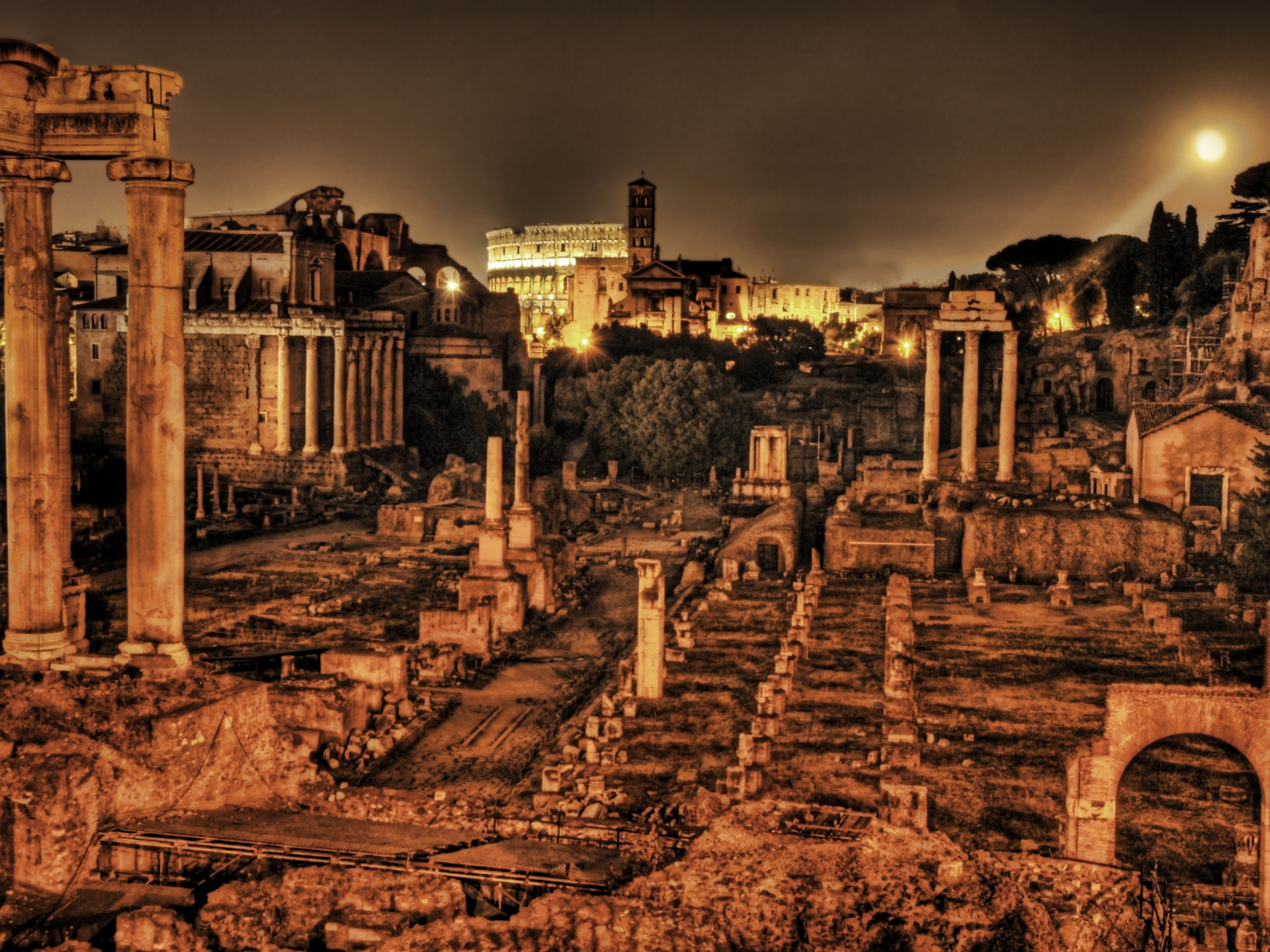 Ancient Rome Forum - HD Wallpaper 