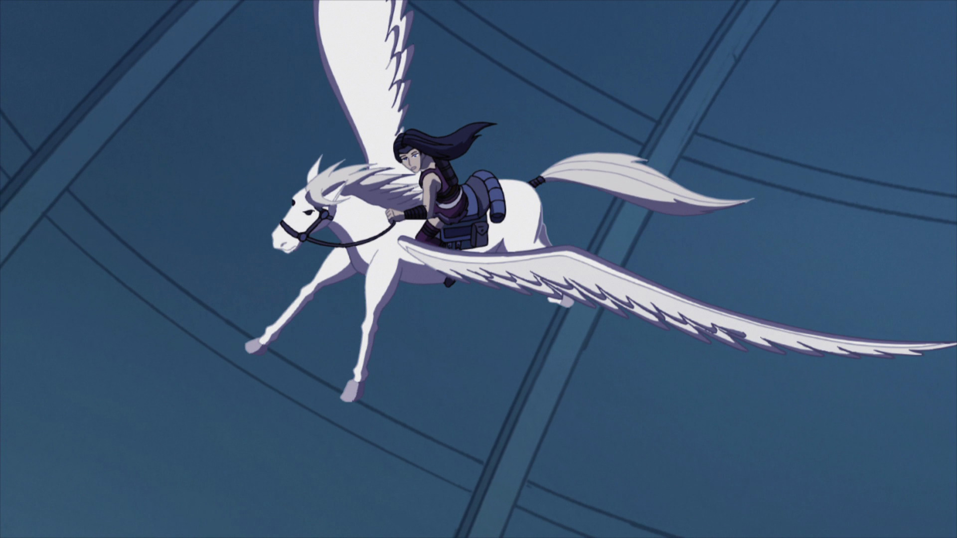 Sif Riding On Her Pegasus - Cartoon - HD Wallpaper 