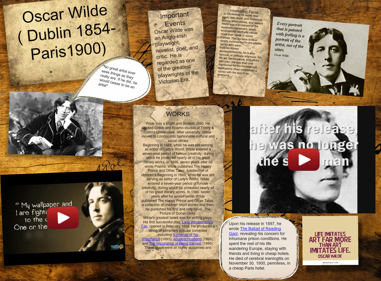 Oscar Wilde - Flyer - HD Wallpaper 