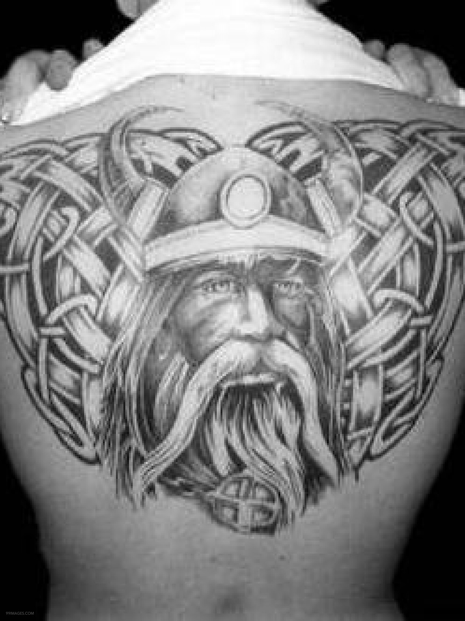 Good Viking Warrior Back Tattoo Design - Viking Warrior Back Tattoo - HD Wallpaper 