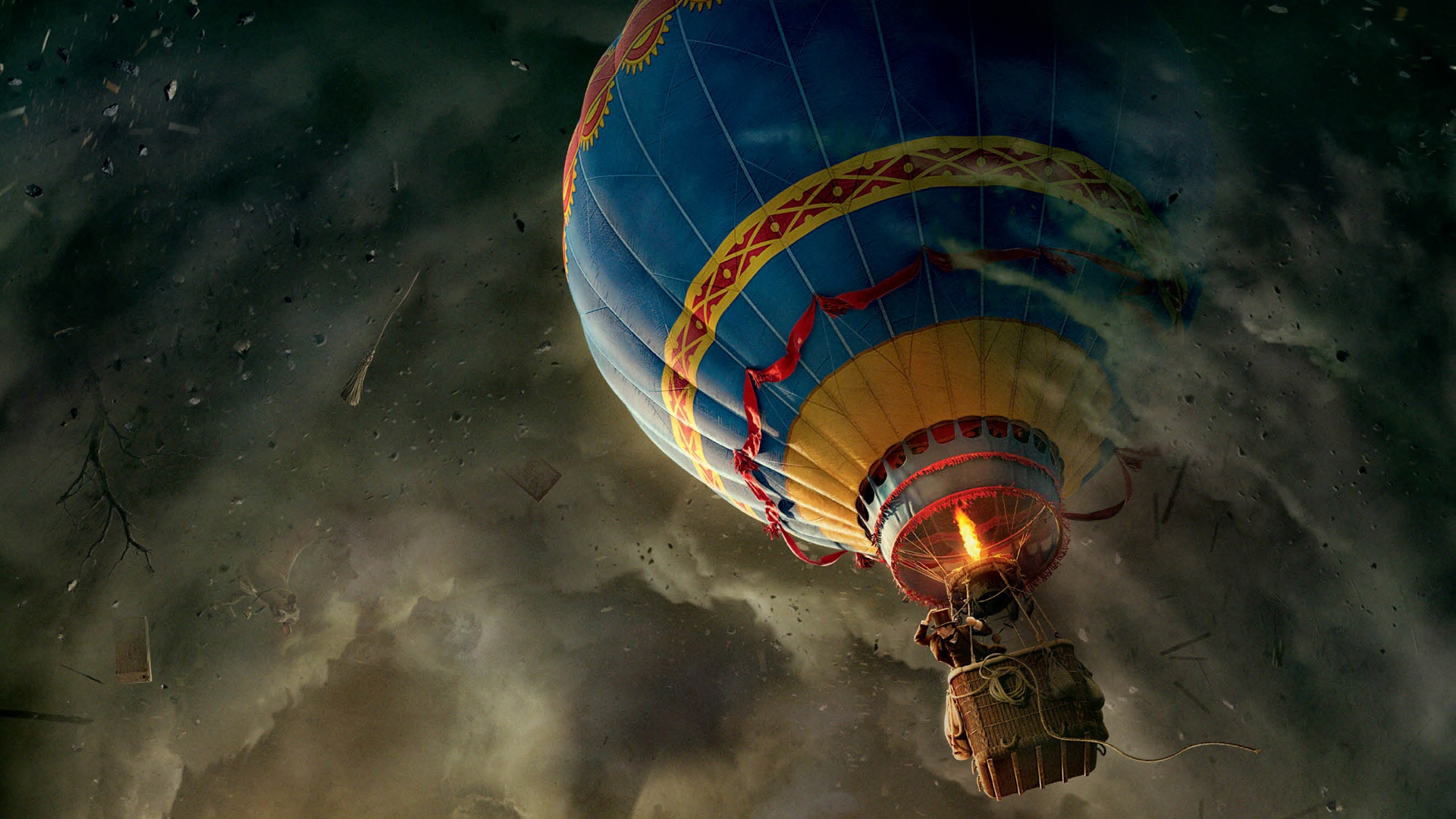 Full Hd Wallpapers 1920x1080-7 - Hot Air Balloon In A Storm - HD Wallpaper 