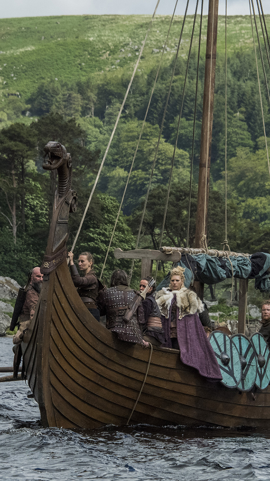 Lagertha On Viking Boat - HD Wallpaper 