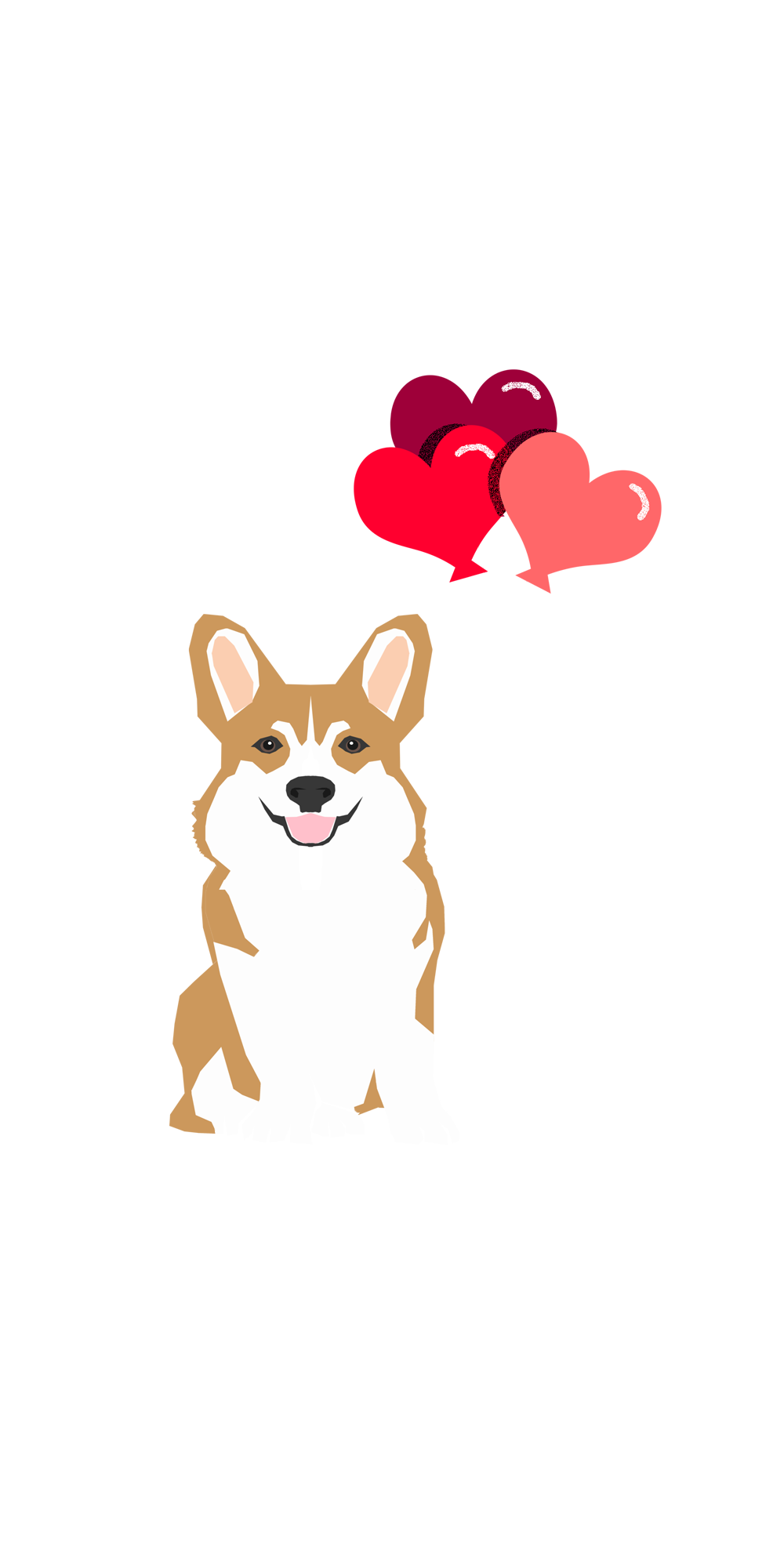 Corgi Valentines Day - HD Wallpaper 