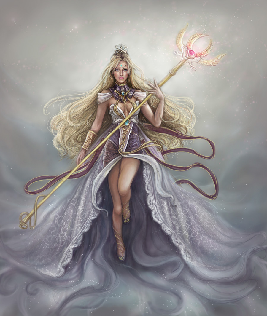 Fantasy Goddesses Wallpaper - Theia Titan - HD Wallpaper 