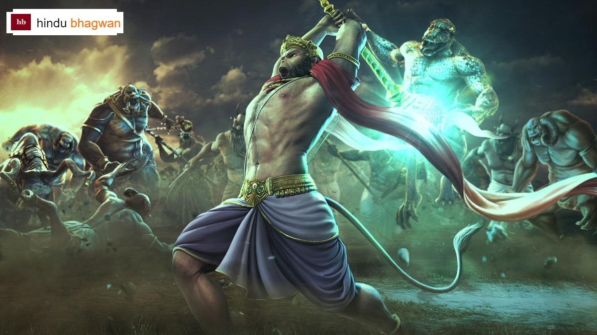 Hanuman Animated Hd Wallpaper - HD Wallpaper 