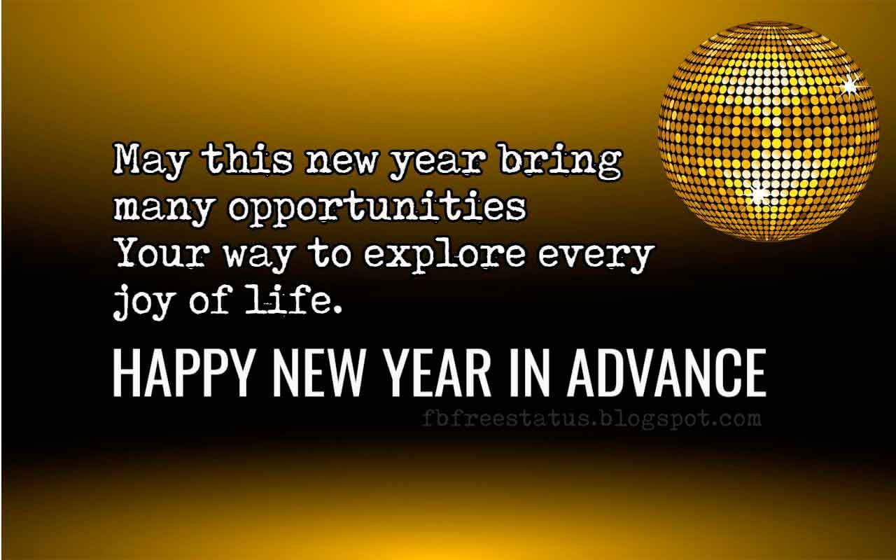Happy New Year In Advance Inspirational Quotes - HD Wallpaper 