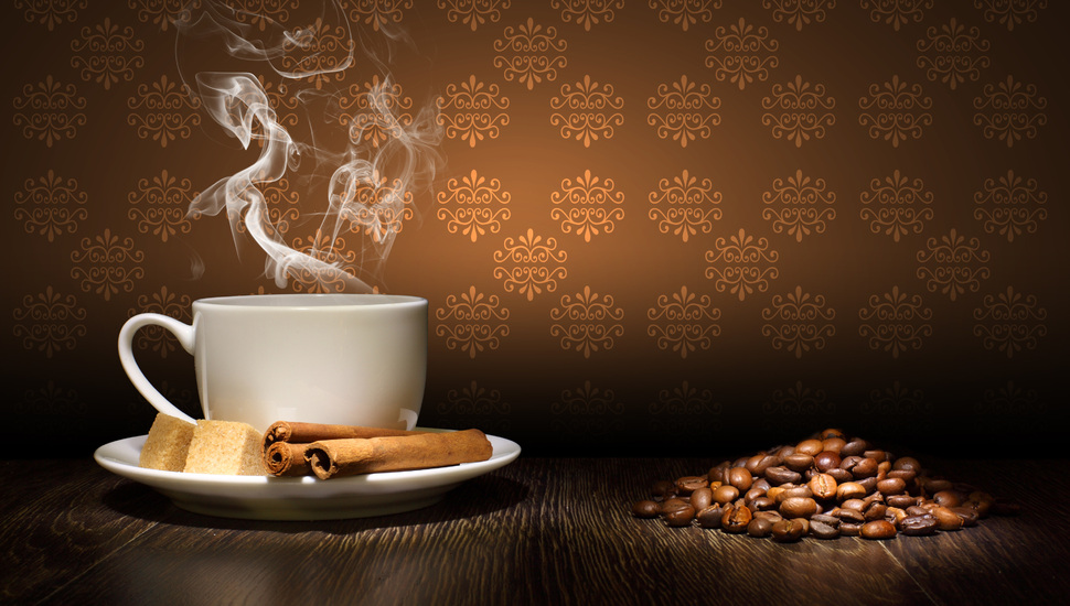 Sugar, Grain, Coffee, Cinnamon, Saucer, Table, Cup, - Coffee Good Morning Di - HD Wallpaper 