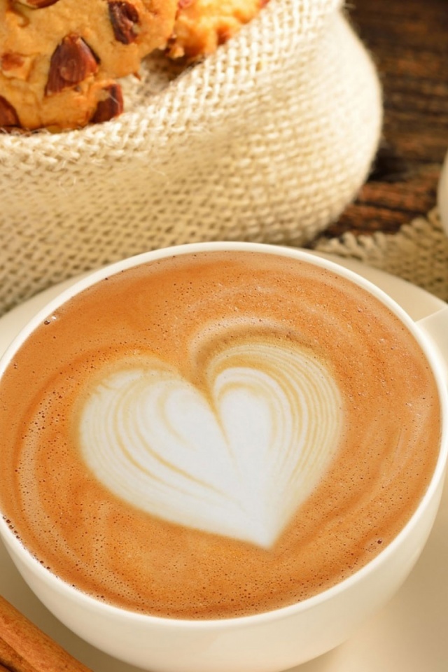 Coffee With Heart Foam - HD Wallpaper 