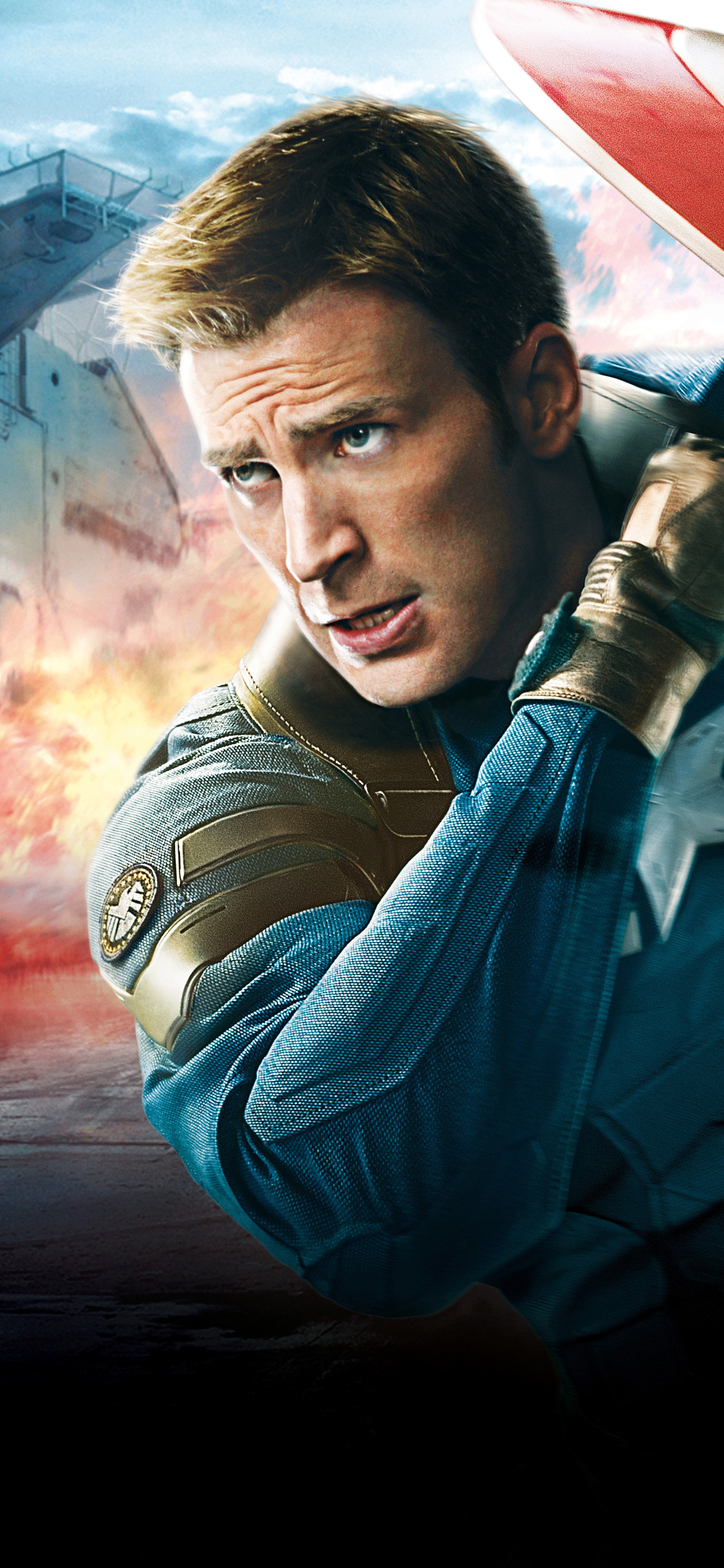 Chris Evans Wallpaper Captain America - HD Wallpaper 