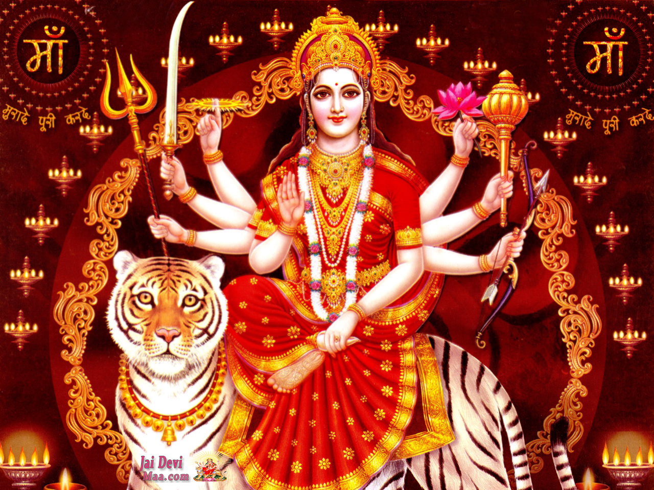 Hd Durga Maa Wallpapers - Mata Durga Hd - HD Wallpaper 