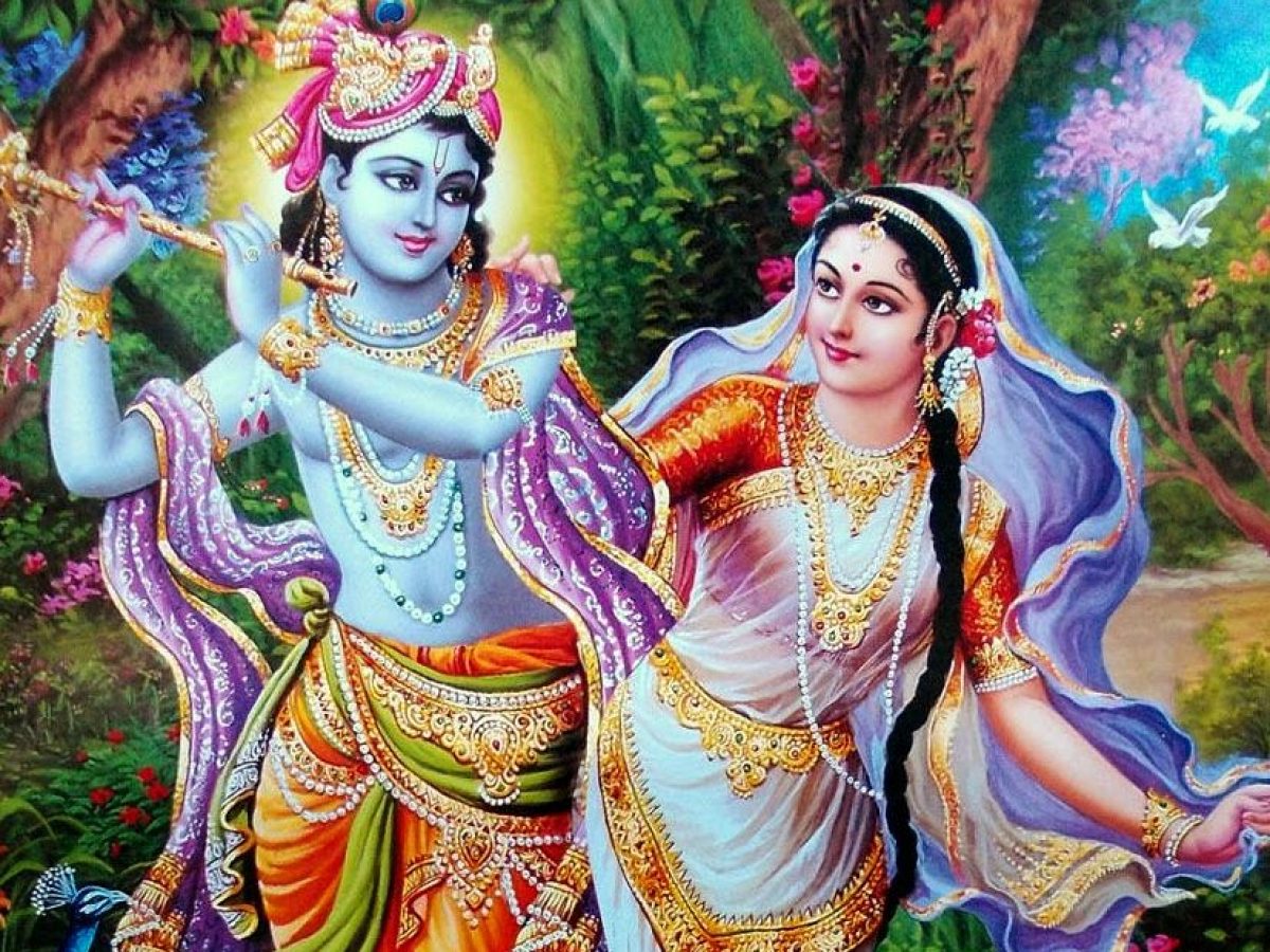 Face Of Krishna Radha - HD Wallpaper 