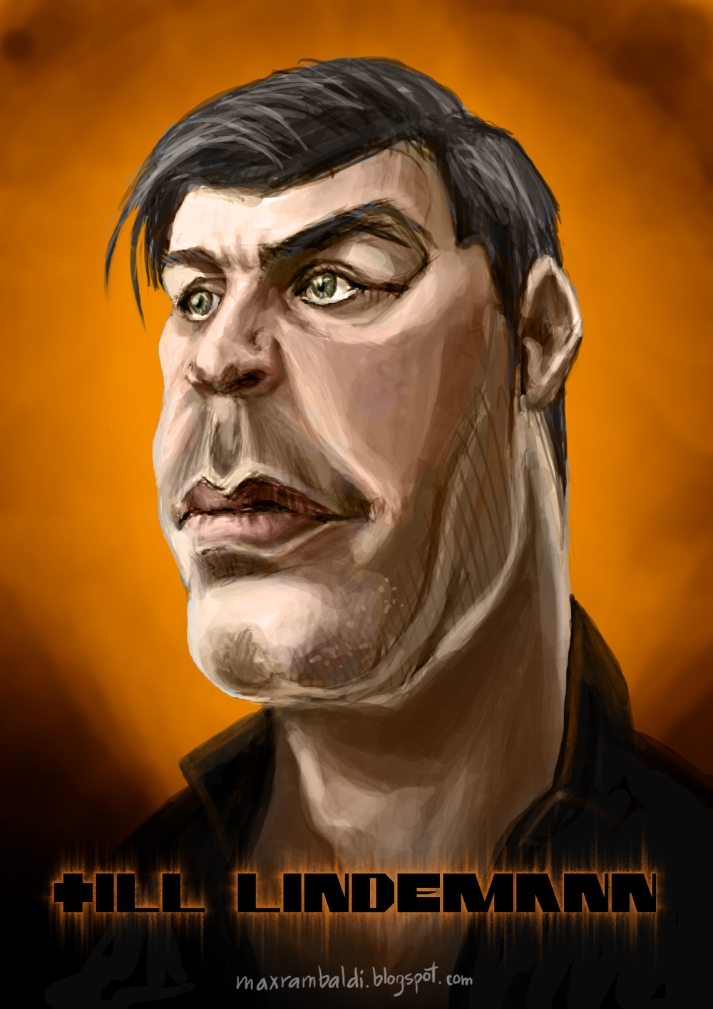 Till Lindemann Caricature - Till Lindemann Fan Art - HD Wallpaper 