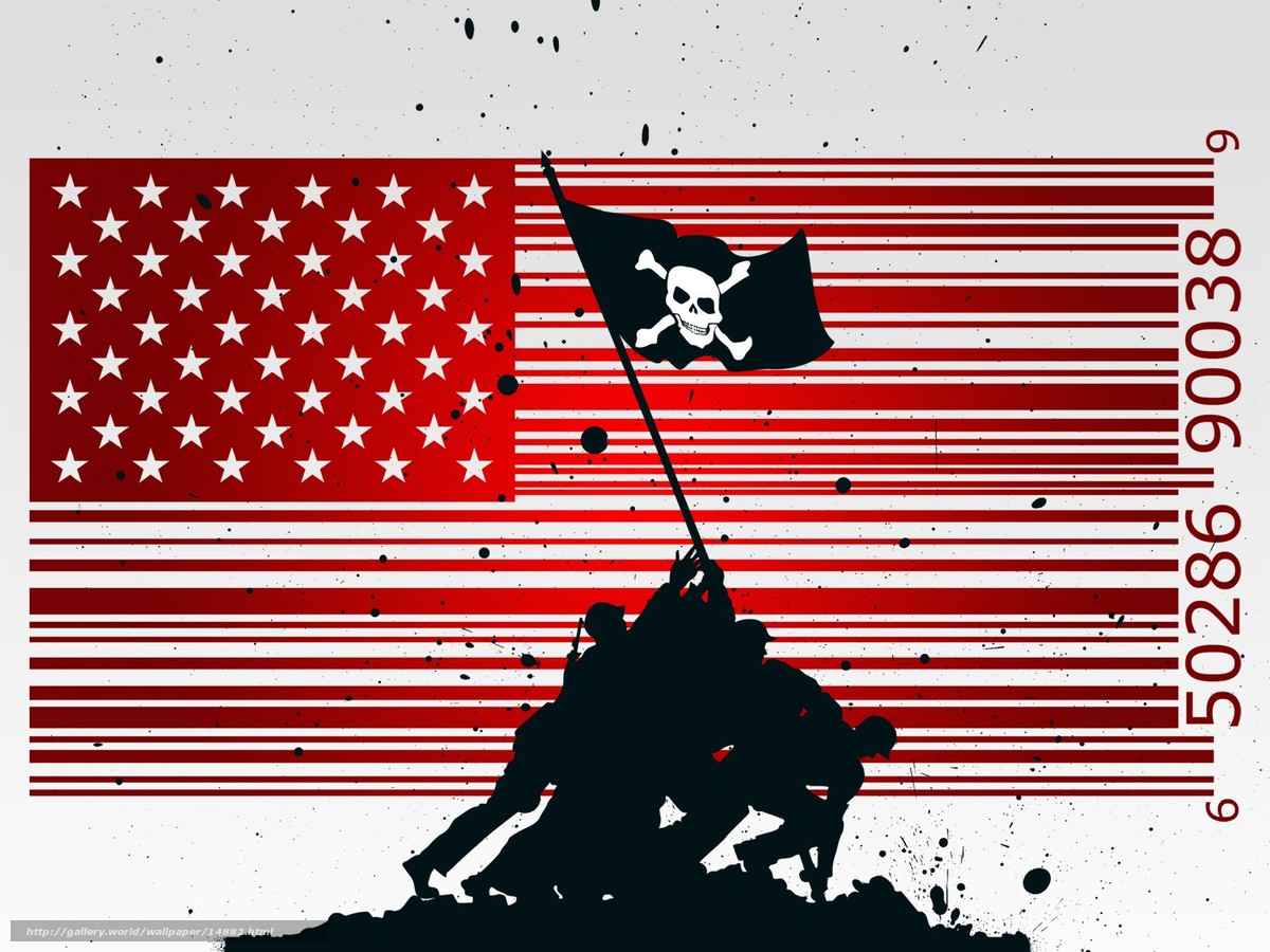 Download Wallpaper Jolly Roger, Flag, Vector, Soldiers - Pirate Flag - HD Wallpaper 