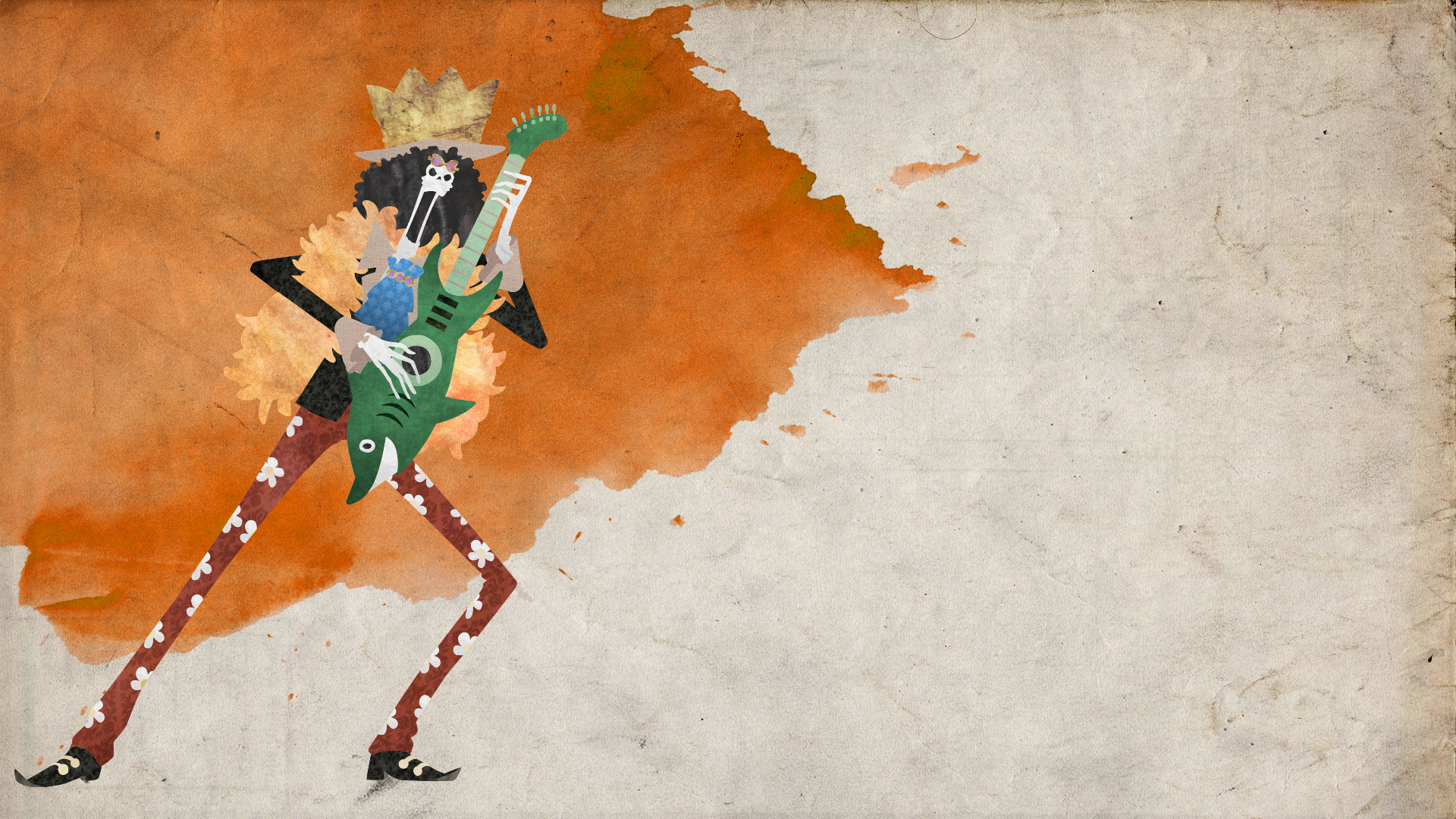 One Piece Wallpapers Jolly Roger - One Piece Brook Artist - HD Wallpaper 