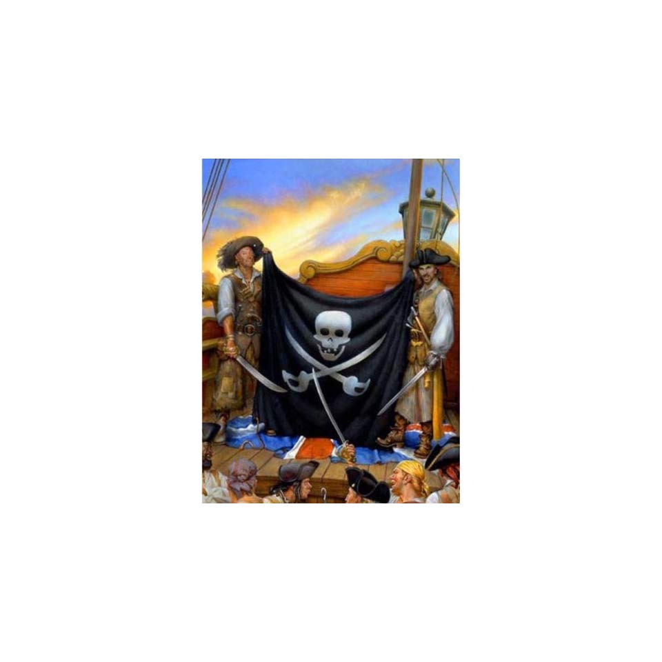 Wallpaper 4walls Pirates And Skulls Jolly Roger Kp1719em2 - Пираты Картины - HD Wallpaper 
