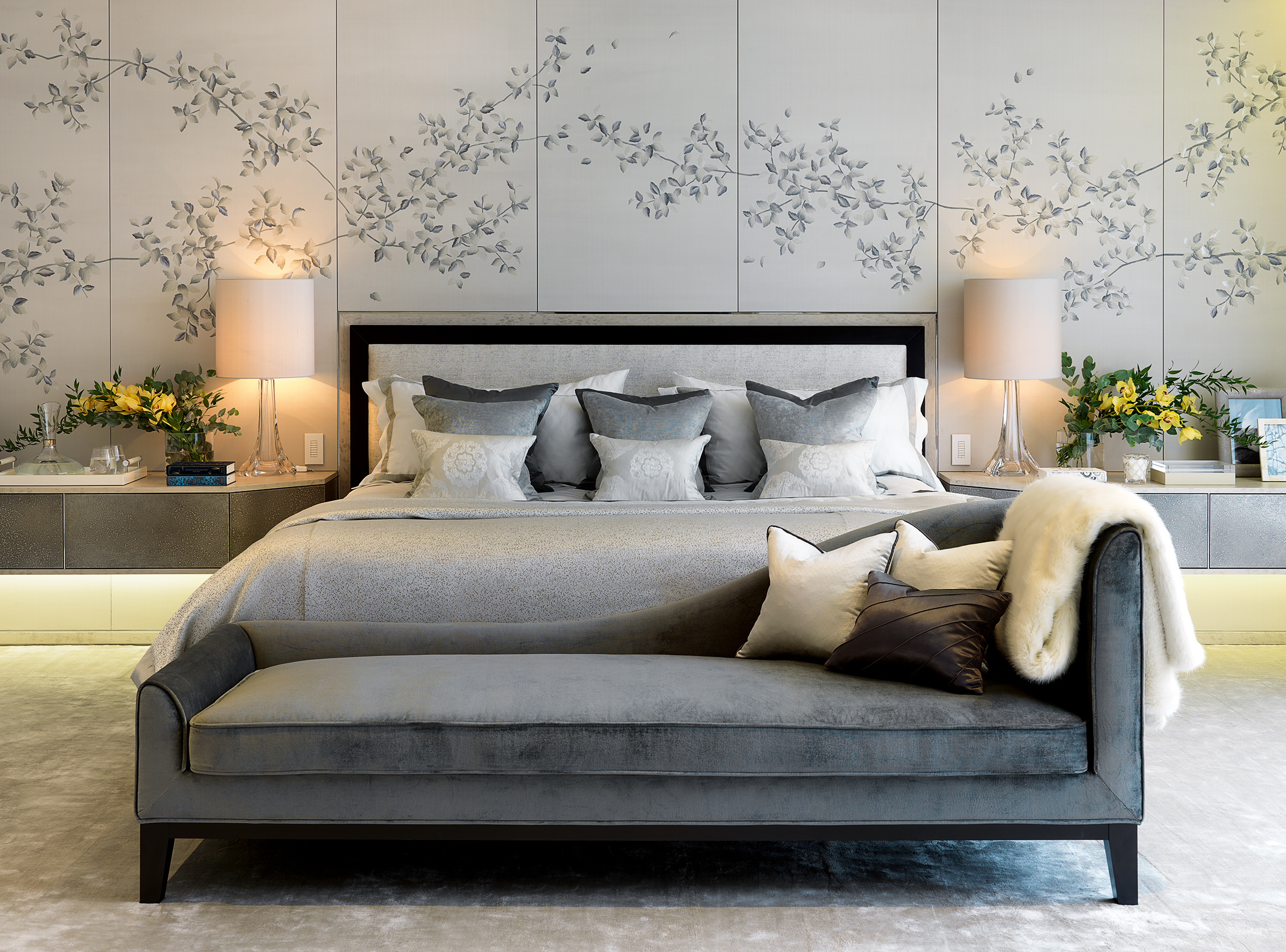 Fromental Silk Keats Headboard For Morpheus London, - Fromental Keats - HD Wallpaper 