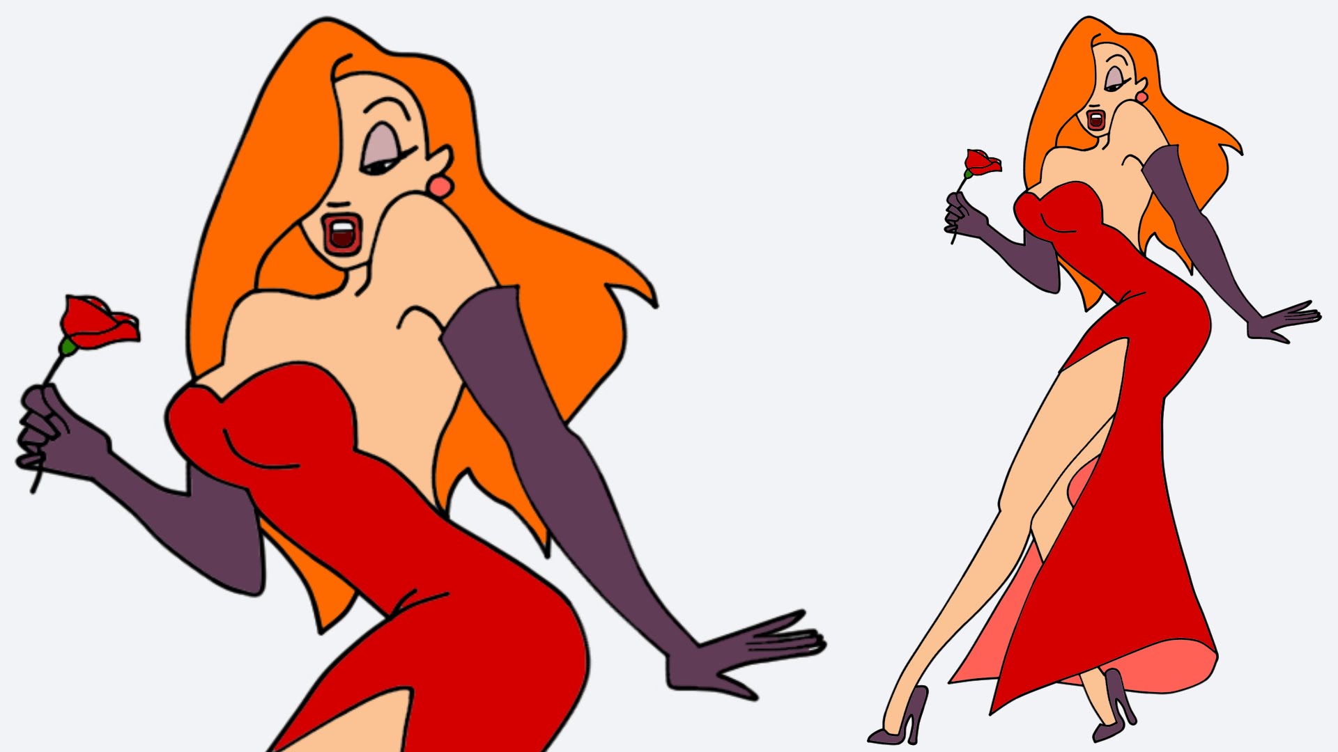 Jessica Rabbit Drawing - HD Wallpaper 
