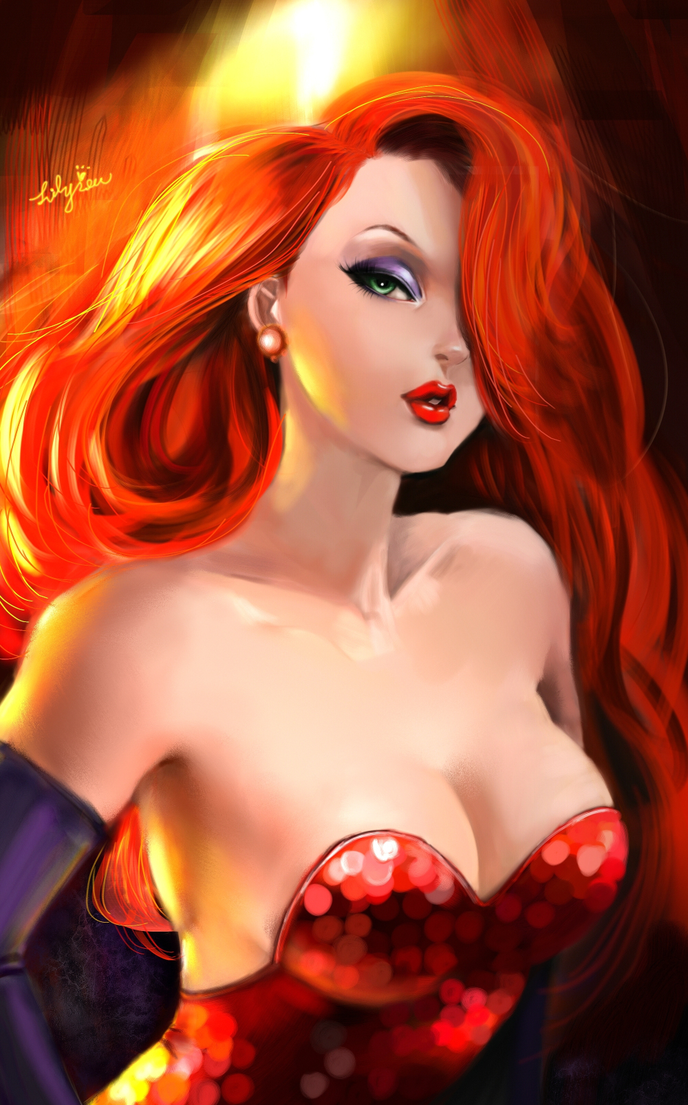 Jessica Rabbit Miss Fortune - HD Wallpaper 