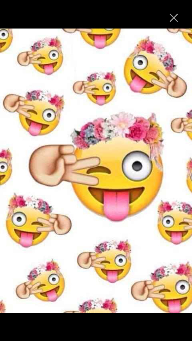 Emoji, Wallpaper, And Flowers Image - Emoji Para Papel De Parede - HD Wallpaper 