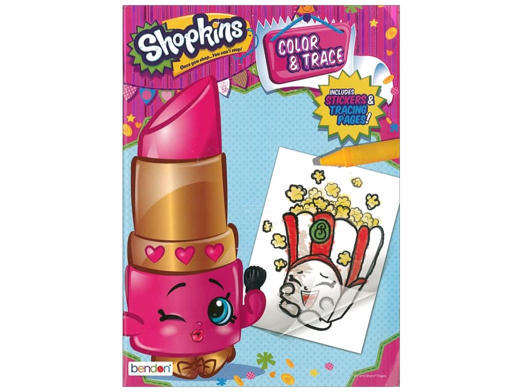 Bendon Color & Trace Book Shopkins - Shopkins Coloring Book - HD Wallpaper 