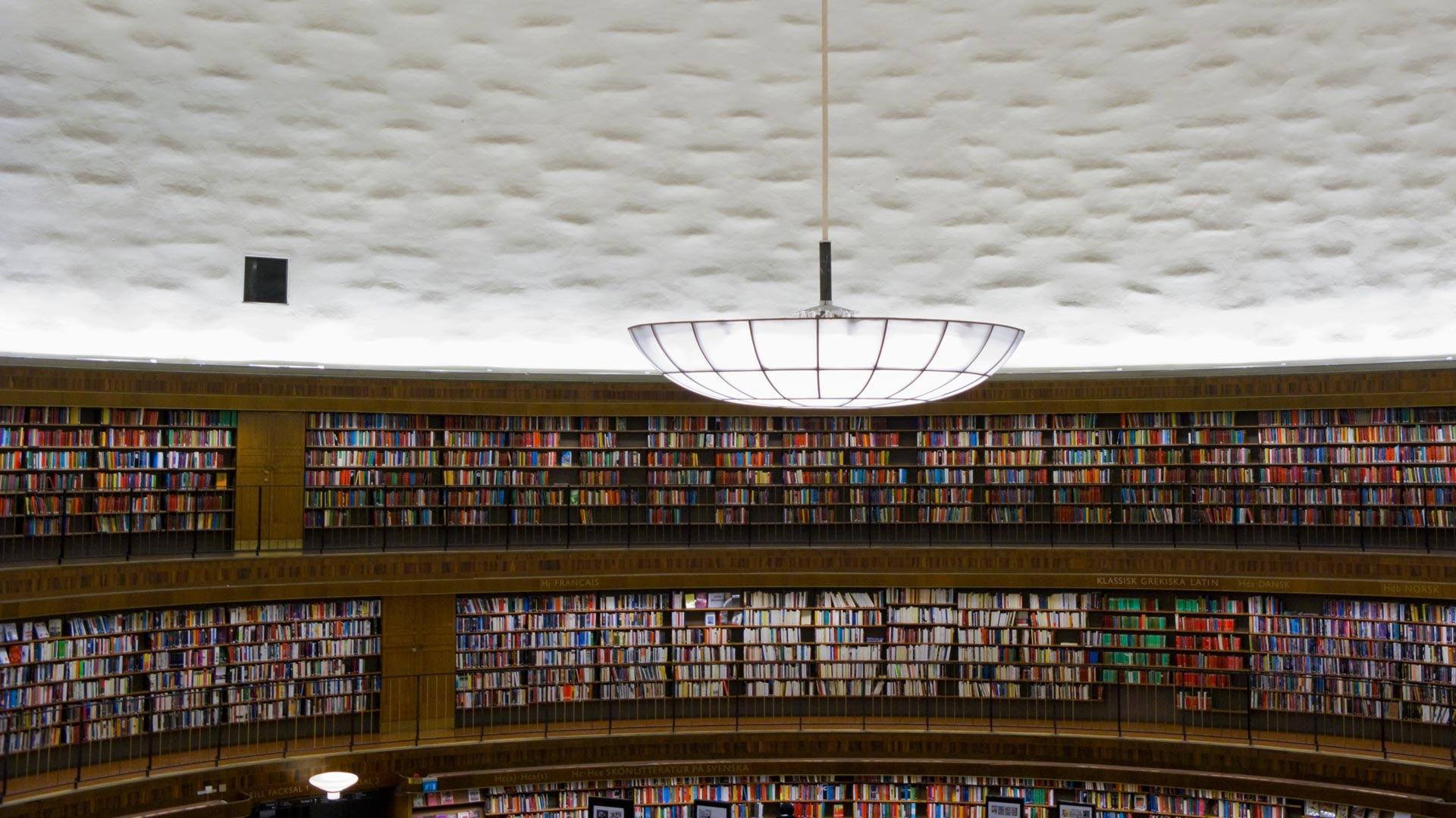 Wallpaper Stadsbiblioteket, Stockholm, Library, Many - Stockholm Public Library - HD Wallpaper 