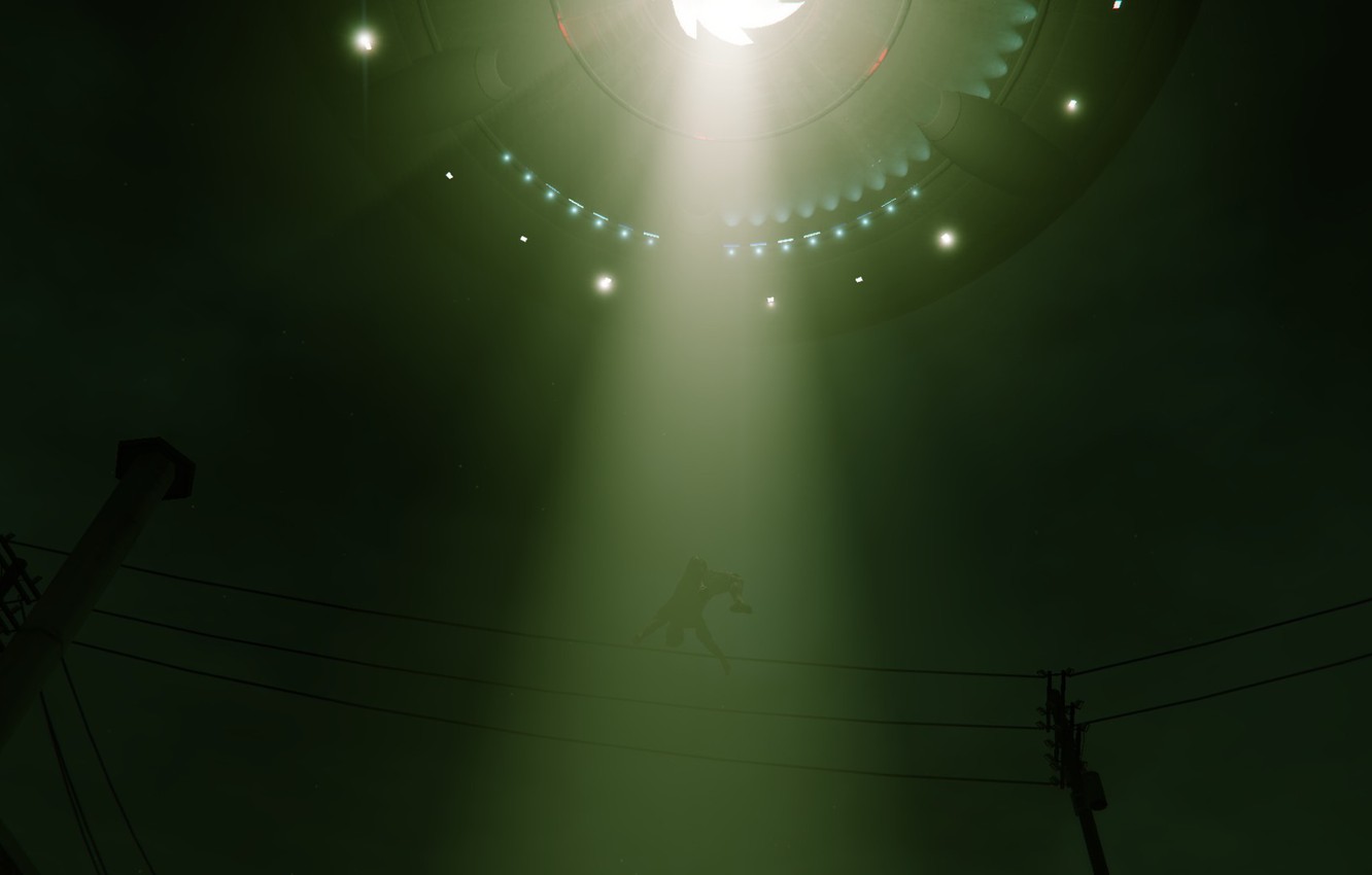 Photo Wallpaper Ufo, Kidnapping, Michael, Gta, Aliance, - Light - HD Wallpaper 