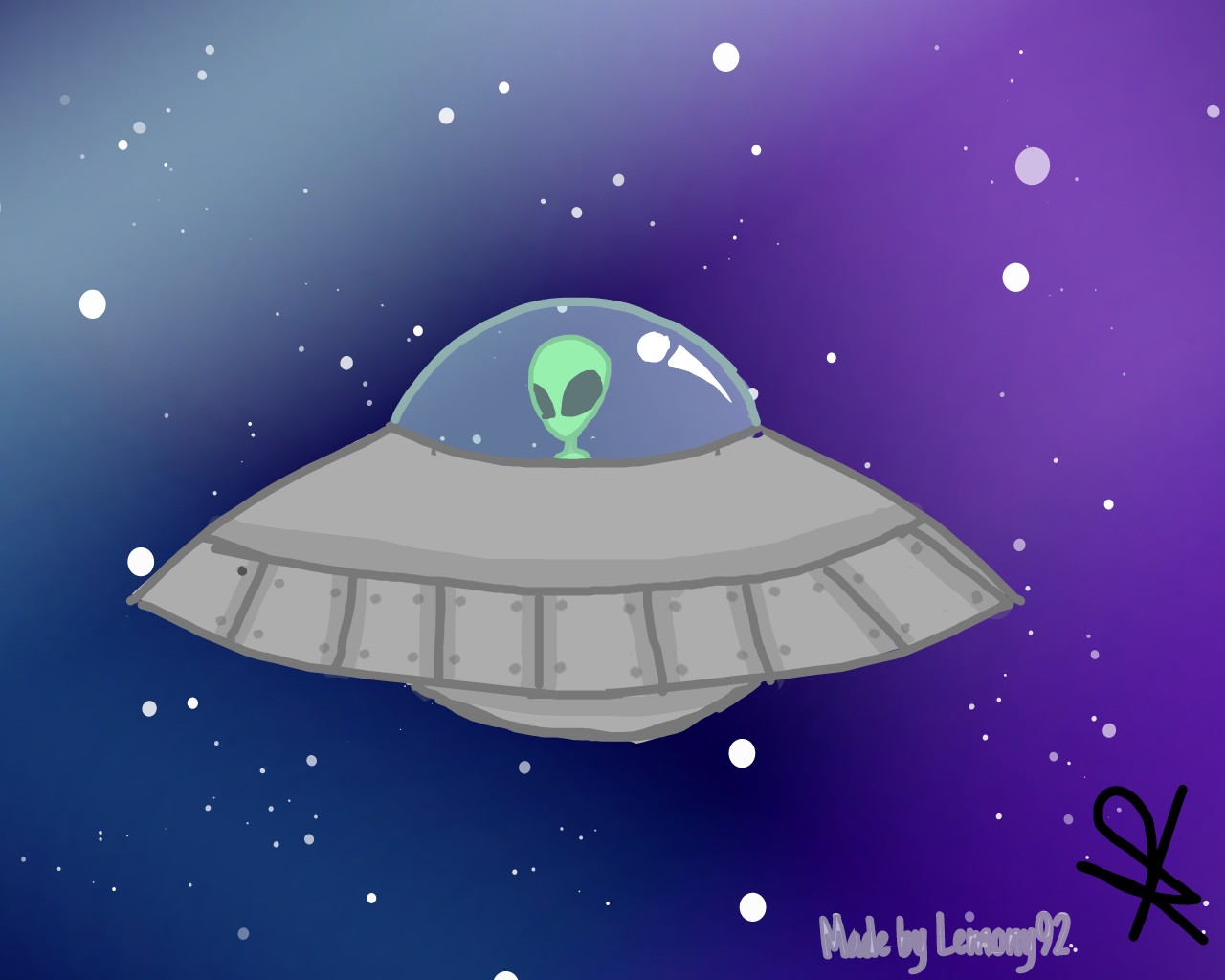 #uwu #ovni #spaceship #space - Illustration - HD Wallpaper 