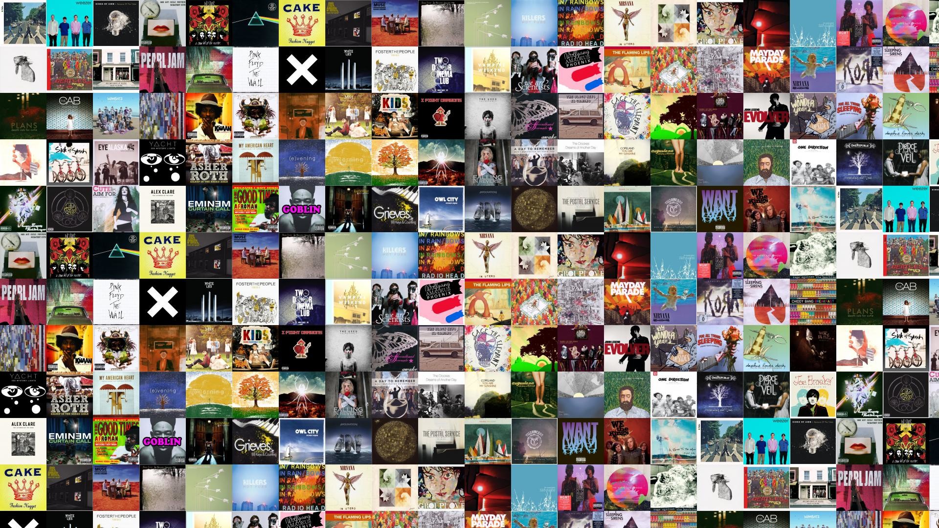 Beatles Abbey Road Weezer Blue Album Kings Leon Wallpaper - Collage - HD Wallpaper 