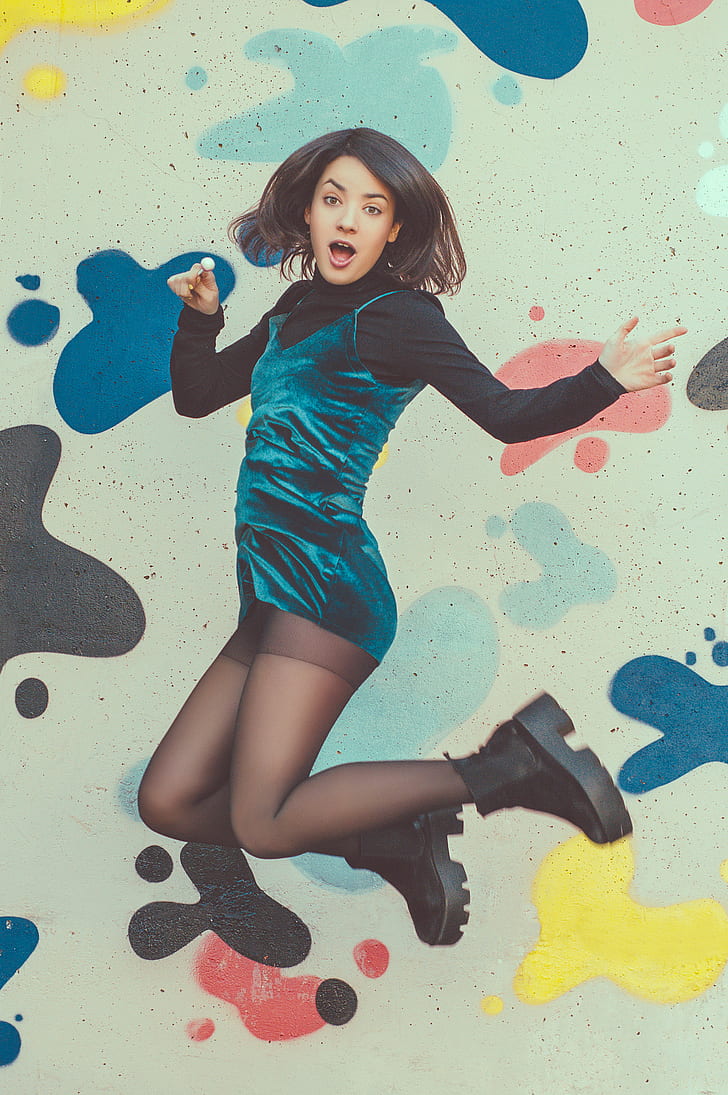 500px, Legs, Ruben Cid, Women, Jumping, Open Mouth, - HD Wallpaper 