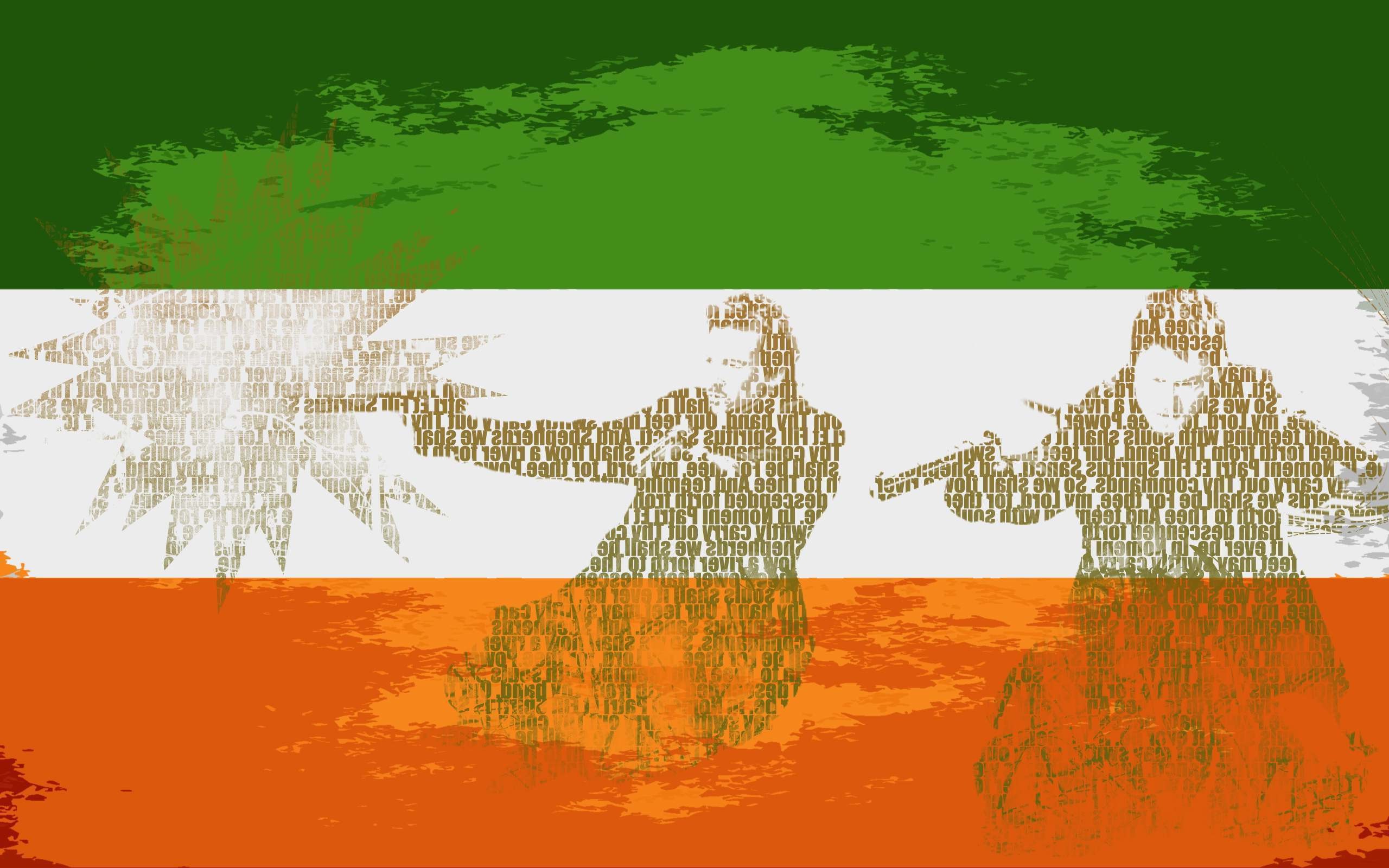 Irish Flag World Flags Wallpaper Printed Wall Paper - Illustration - HD Wallpaper 