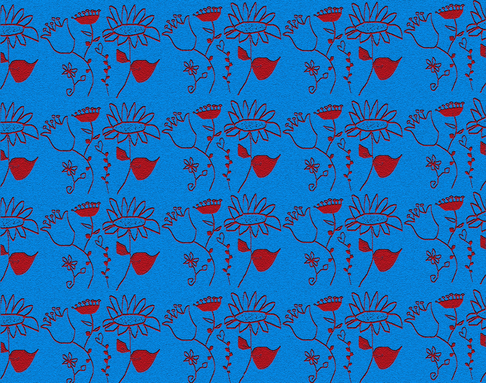 Pattern blue Wallpaper Background Free Photo - Red And Blue Flower - HD Wallpaper 