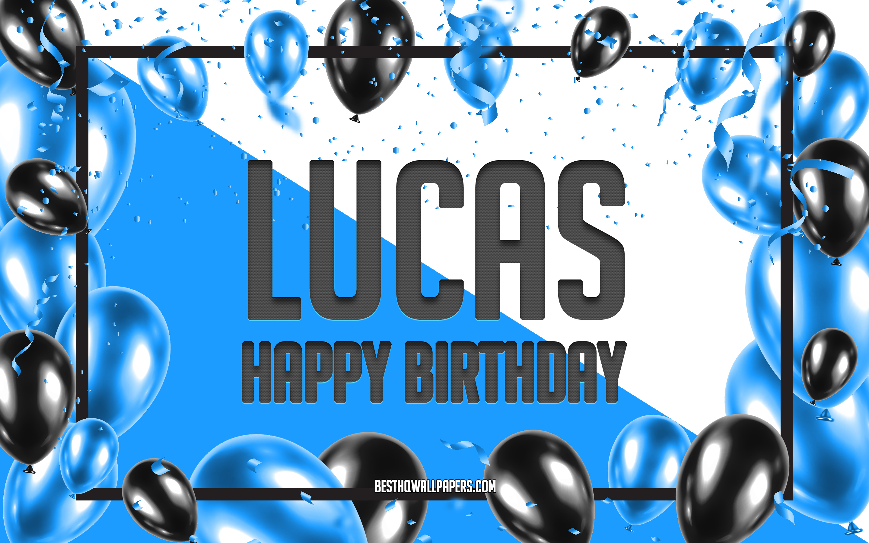 Happy Birthday Lucas, Birthday Balloons Background, - Happy Birthday Eric - HD Wallpaper 