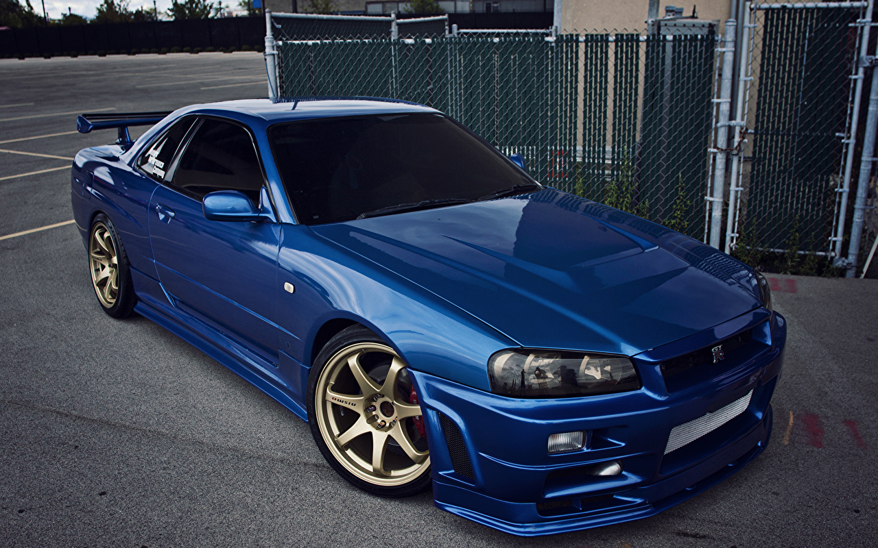 Nissan Skyline R34 Azul 1280x800 Wallpaper Teahub Io