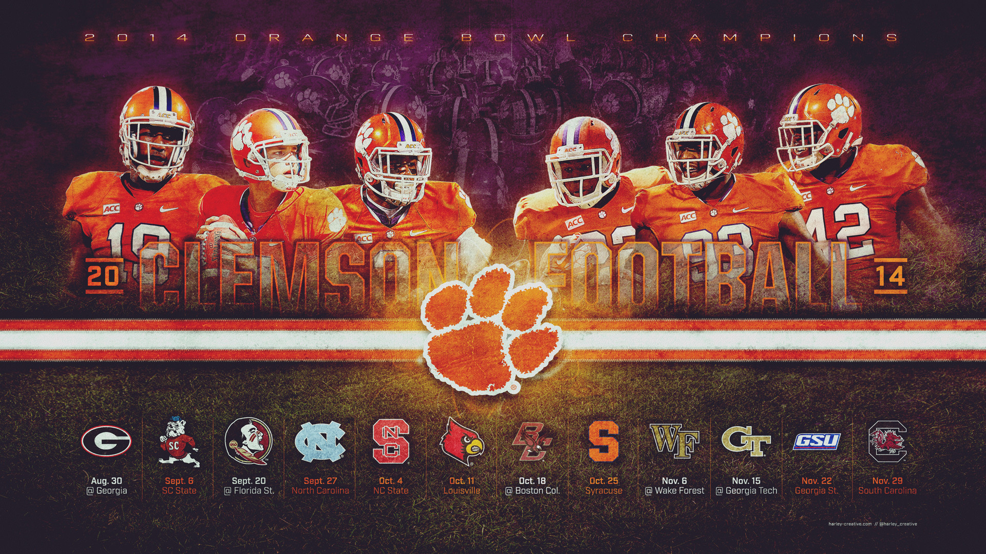 Clemson Football Wallpaper 
 Data-src /w/full/b/1/3/11027 - HD Wallpaper 