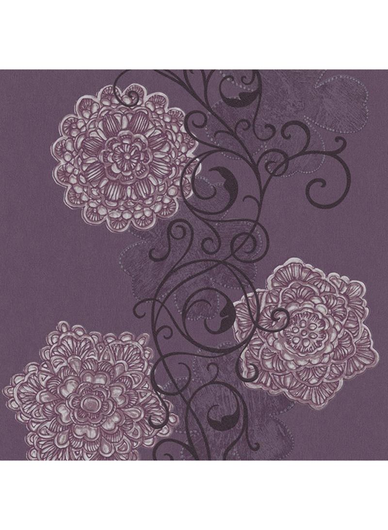 Buy Grace Wallpaper Purple/brown 5 Meter In Saudi Arabia - Doily - HD Wallpaper 