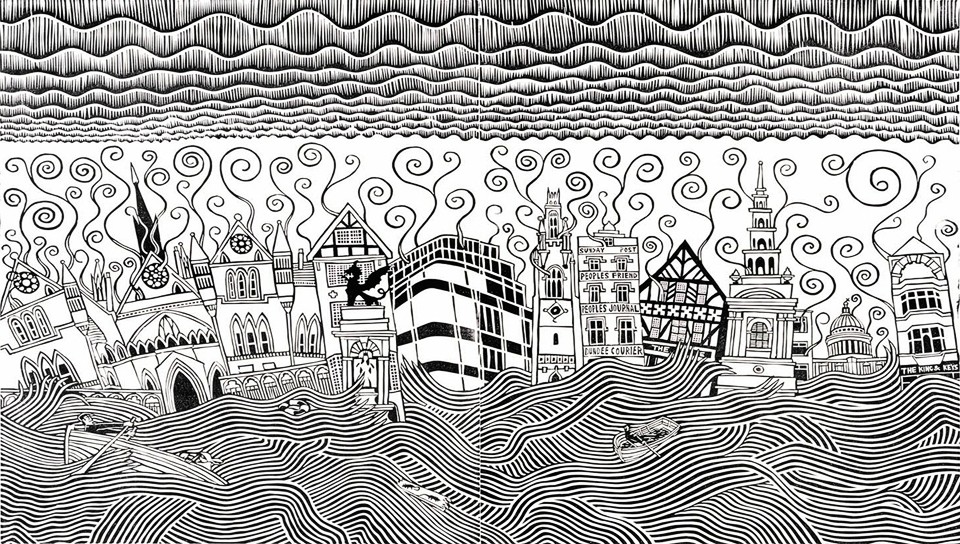 Stanley Donwood Fleet Street - HD Wallpaper 