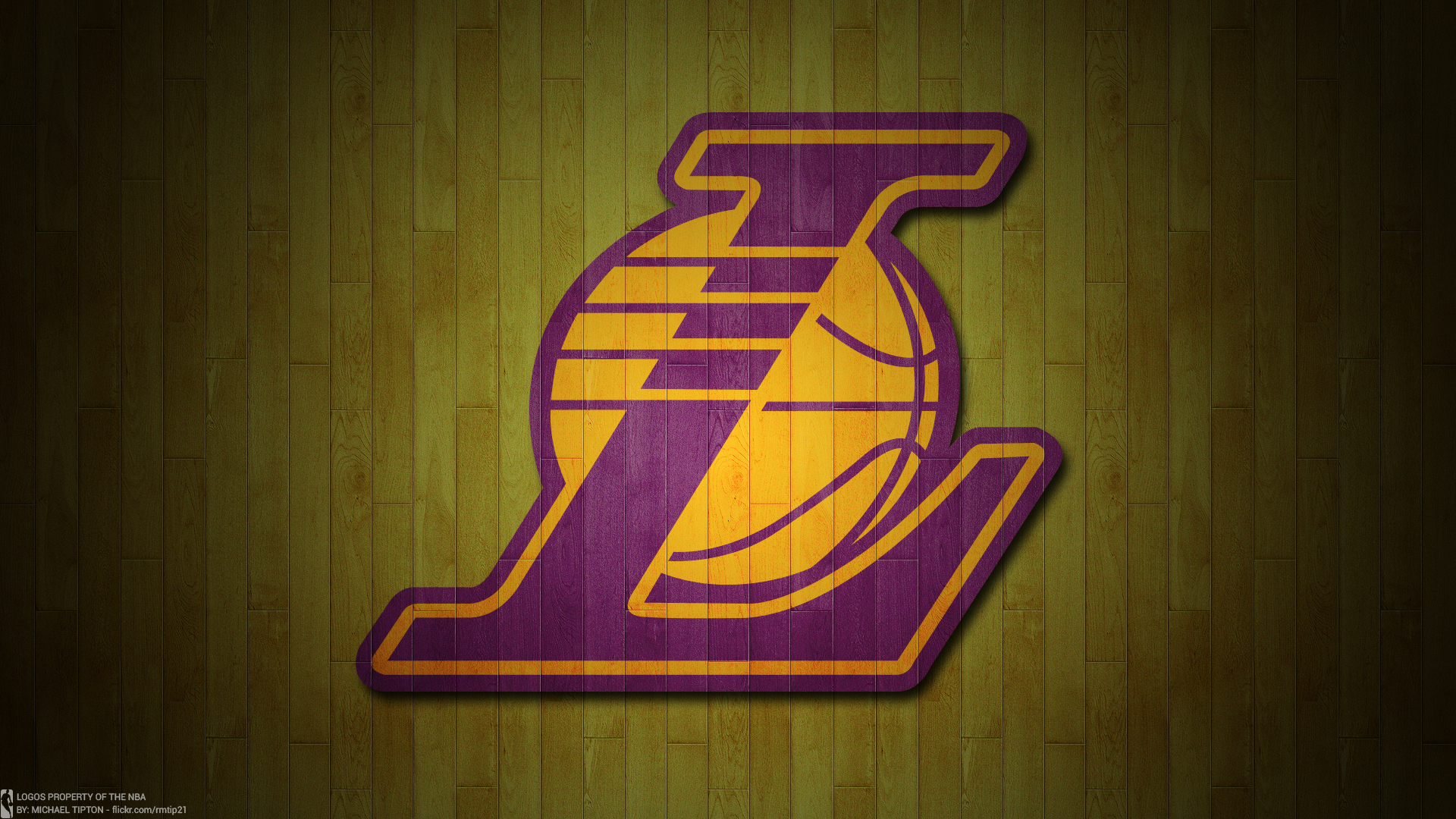 Nba La Lakers Team Logo Yellow Wallpapers Hd Widescreen - Lakers Logo Black And White - HD Wallpaper 