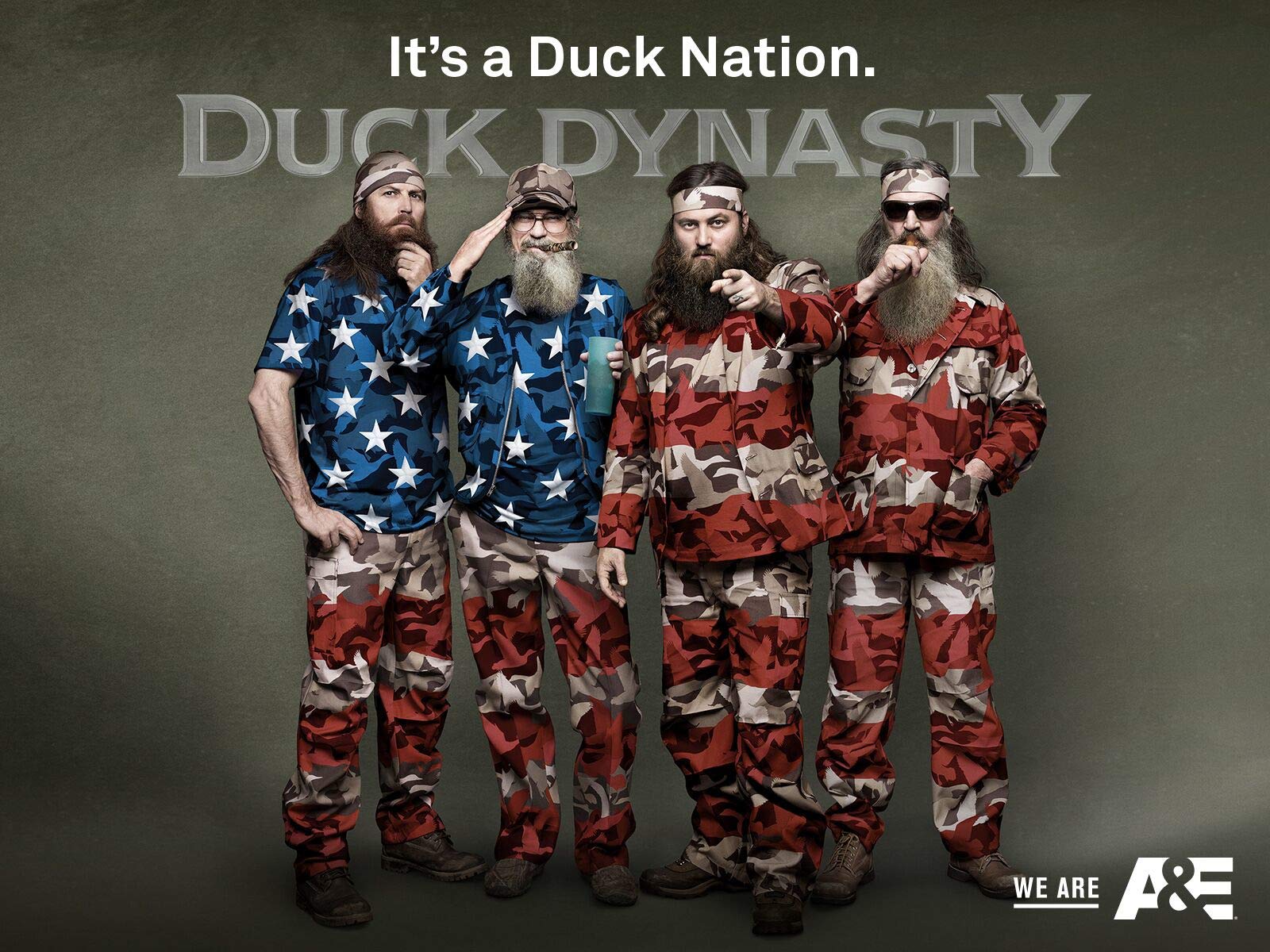 Duck Dynasty American Flag - HD Wallpaper 